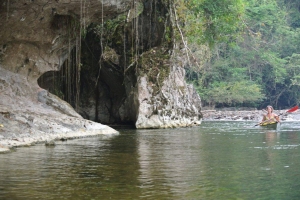 kayaking in the sibun
